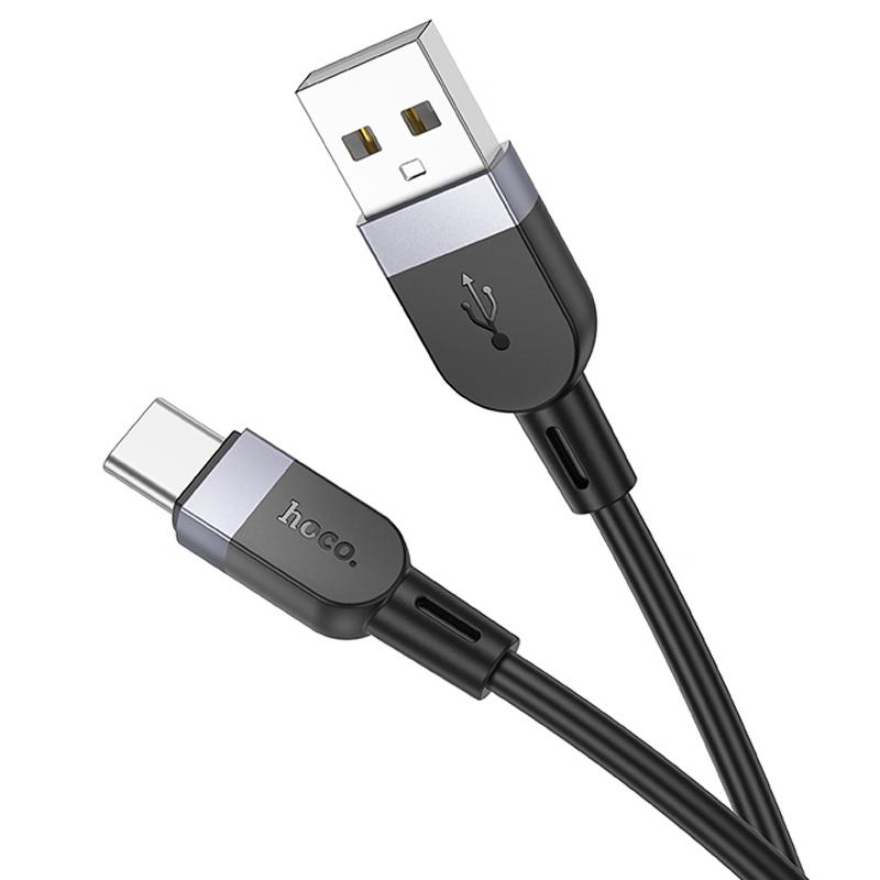 Дата кабель Hoco X109 Energy silicone USB to USB-C (3 м) Black