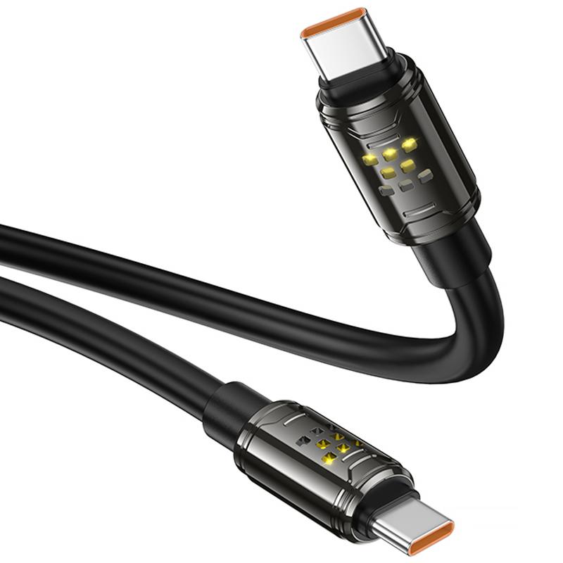Дата кабель Hoco U143 Joy USB-C → USB-C 240W (1.2 м) Black