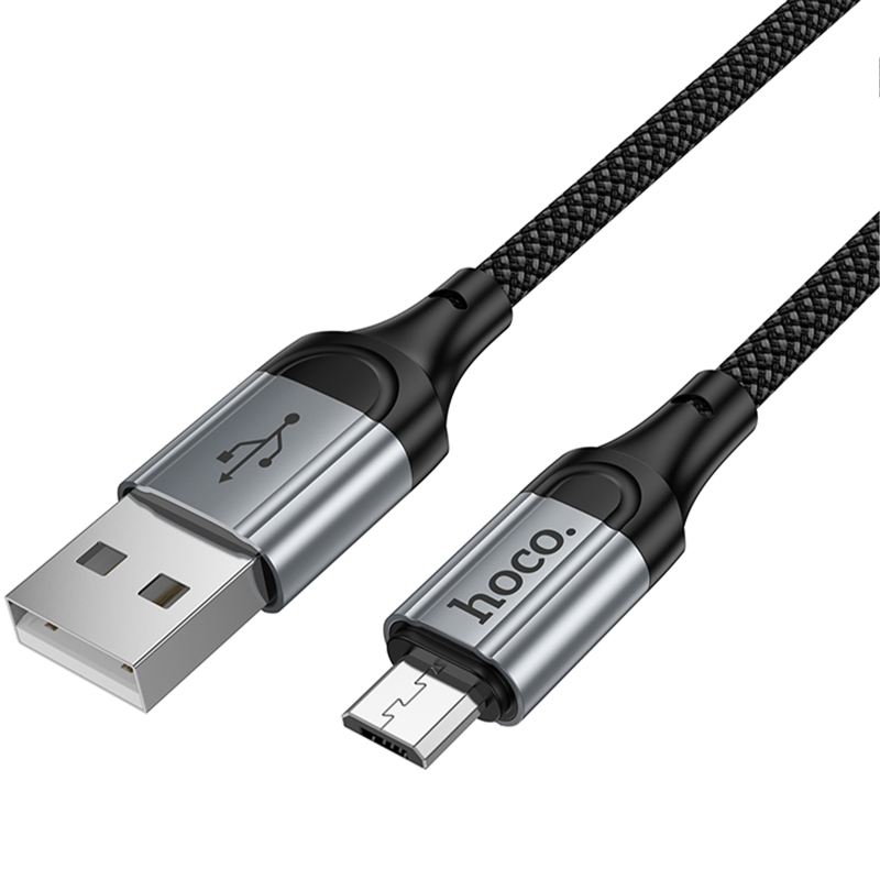 Дата кабель Hoco X121 Nuevo USB to Micro-USB 2.4 А (1.5 м) Black