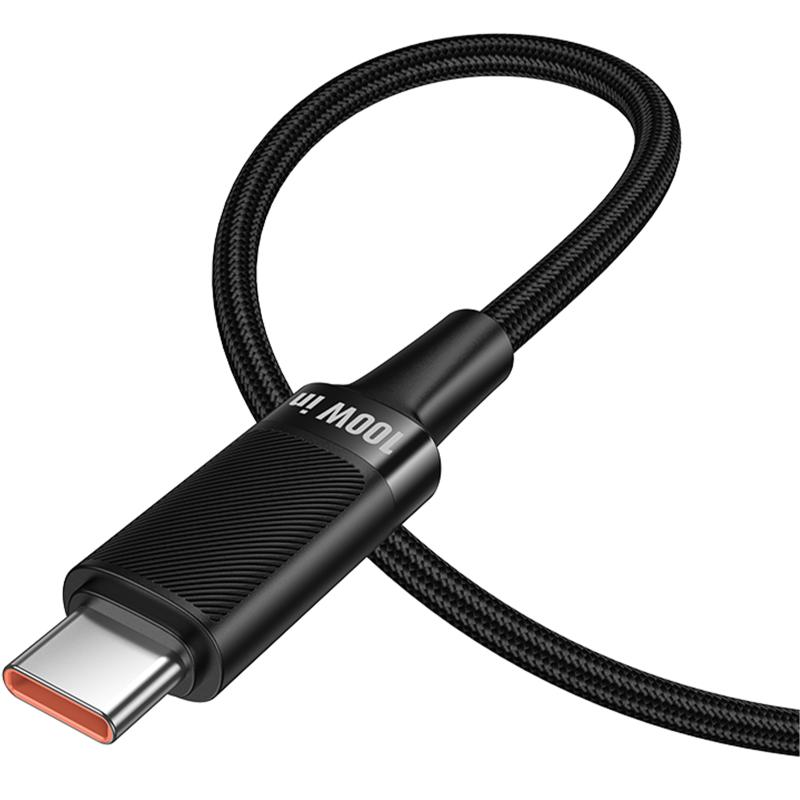 Дата кабель Hoco U153 Extreme USB-C → USB-C 100W (1.2 м) Black