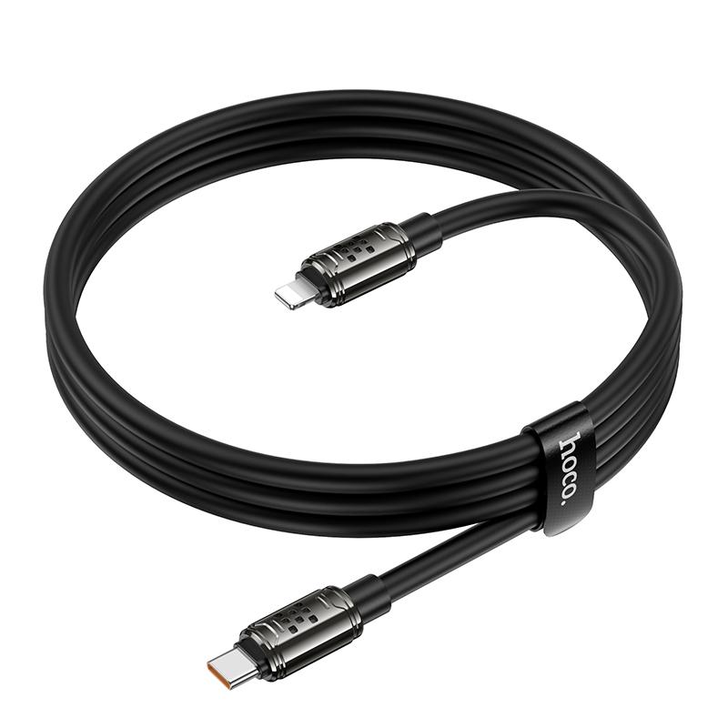 Дата кабель Hoco U143 Joy USB-C → Lightning 27W (1.2 м) Black