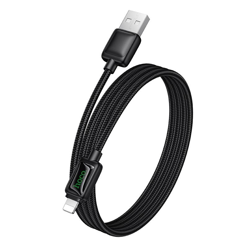 Дата кабель Hoco U146 Mundo USB to Lightning 12W (1.2 м) Black
