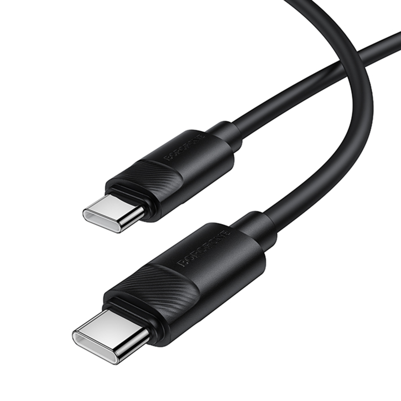 Дата кабель Borofone BX123 Leya USB-C → USB-C 60W (1 м)