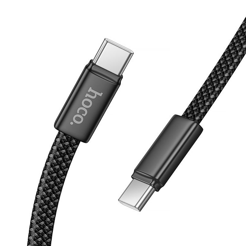 Дата кабель Hoco X125 Exceso USB-C → USB-C 60W (1 м) Black