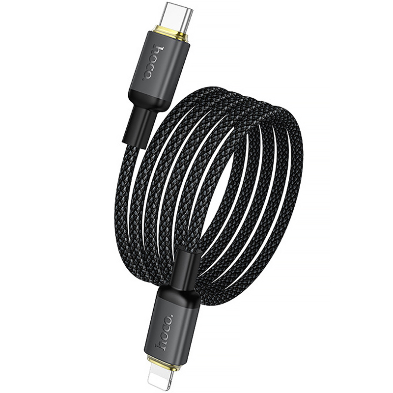 Дата кабель Hoco X128 Benefit USB-C → Lightning 30W (1 м) Black