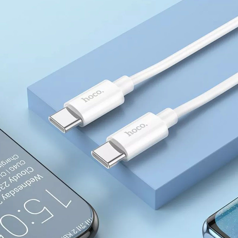Дата кабель Hoco X87 Magic USB-C → USB-C PD 60W (1 м) White