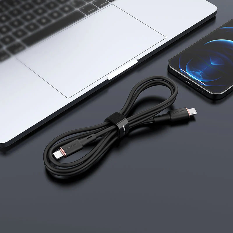 Дата кабель Acefast C2-01 USB-C → Lightning 30W (1.2 м) Black