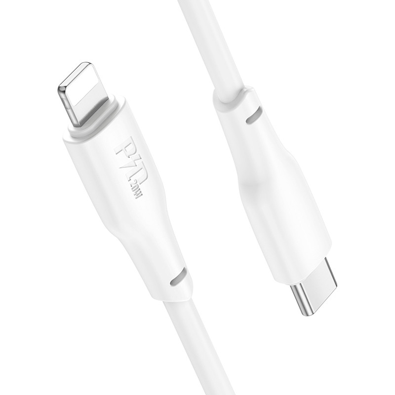 Дата кабель Hoco X93 Force USB-C → Lightning 20W (1 м) White