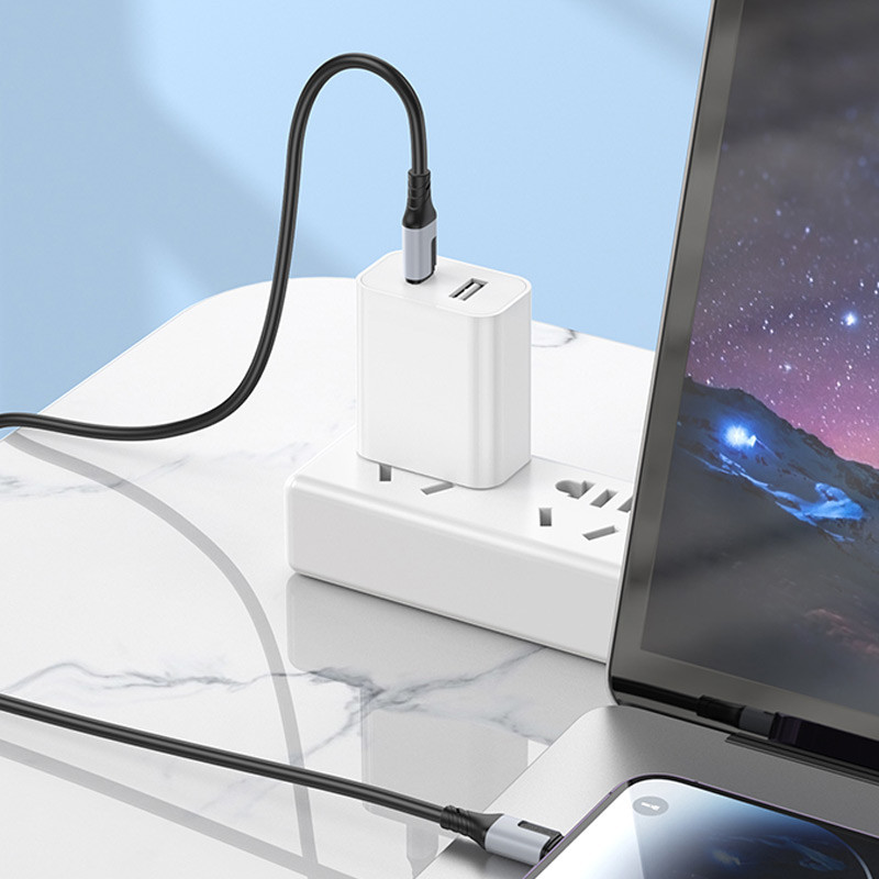 Дата кабель Borofone BX101 Creator USB-C → Lightning 27W (1 м) Black
