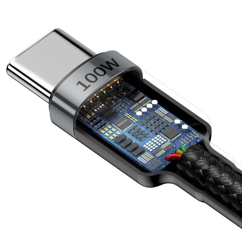 Дата кабель Baseus Cafule USB-C → USB-C PD2.0 100W (2 м) (CATKLF-AL)