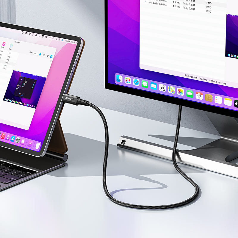 Дата кабель Acefast C1-10 USB-C to HDTV (1.8 м) Black