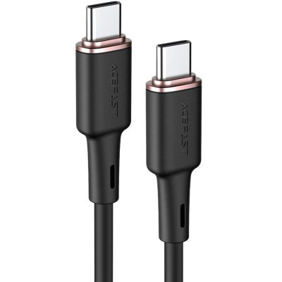 Дата кабель Acefast C2-03 USB-C → USB-C zinc alloy silicone (1.2 м) Black