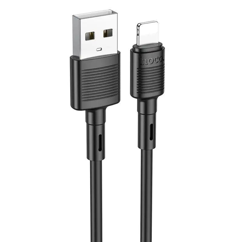 Дата кабель Hoco X83 Victory USB to Lightning (1 м) Black