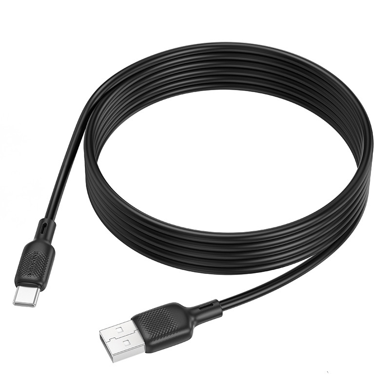 Дата кабель Borofone BX113 Lenny USB to USB-C 3 А (2 м) Black