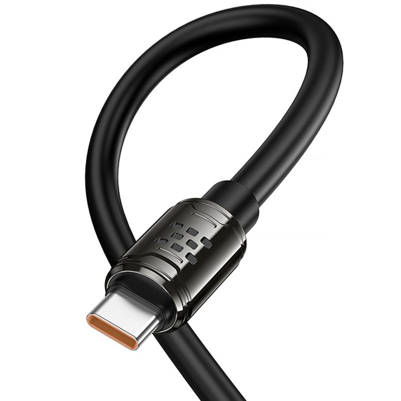 Дата кабель Hoco U143 Joy USB to USB-C 5 А (1.2 м) Black