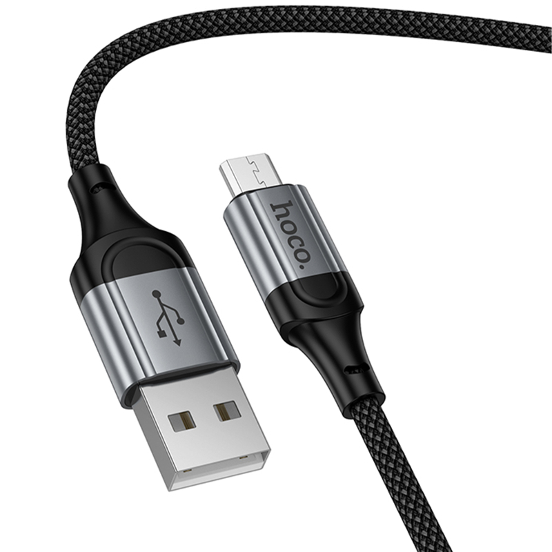 Дата кабель Hoco X121 Nuevo USB to Micro-USB 2.4 А (1.5 м) Black