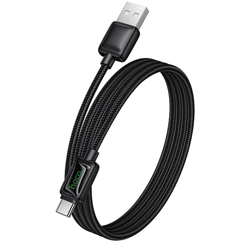 Дата кабель Hoco U146 Mundo USB to USB-C 36W (1.2 м) Black