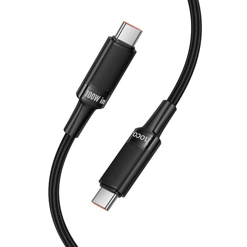 Дата кабель Hoco U153 Extreme USB-C → USB-C 100W (1.2 м) Black