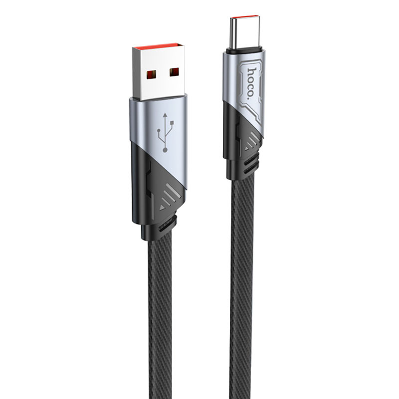 Дата кабель Hoco U119 Machine charging data USB to USB-C 5 А (1.2 м) Black