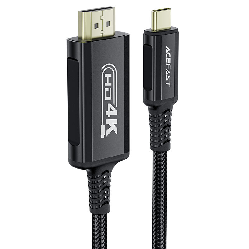 Дата кабель Acefast C1-10 USB-C to HDTV (1.8 м) Black