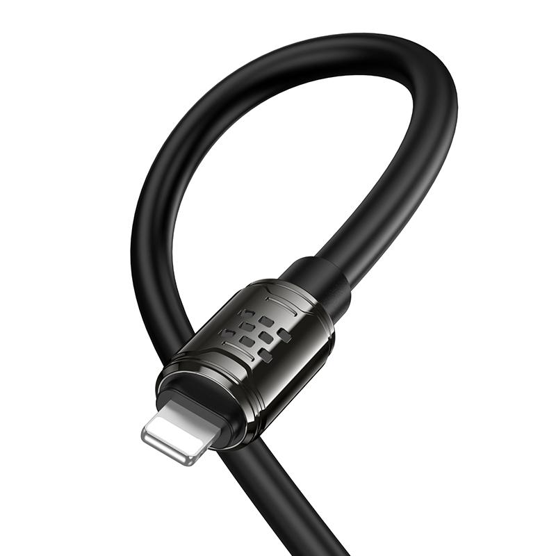Дата кабель Hoco U143 Joy USB-C → Lightning 27W (1.2 м) Black