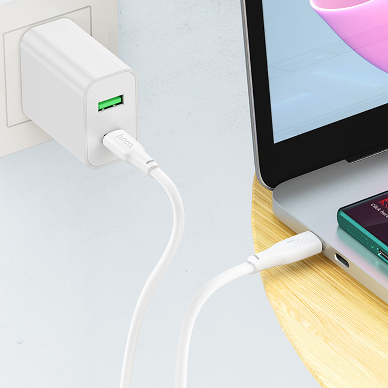 Дата кабель Hoco X93 Force USB-C → USB-C 60W (1 м) White