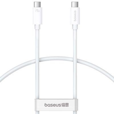 Дата кабель Baseus Superior Series 2 USB4 Full-Function USB-C → USB-C 240W (1 м) (P10365200211) Moon White