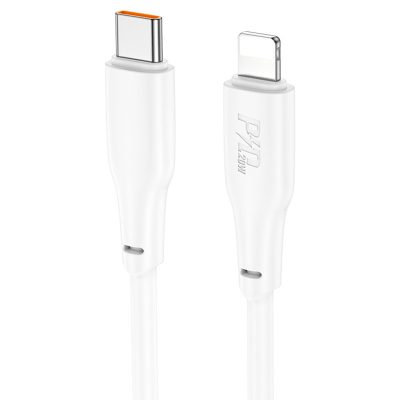 Дата кабель Hoco X93 Force USB-C → Lightning 20W (1 м) White