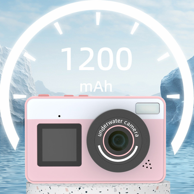 Дитяча водонепроникна цифрова камера D70 Pink
