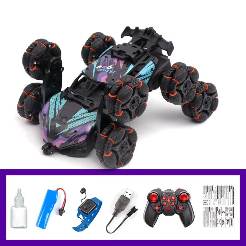 Дитячий восьмиколісний джип на радіокеруванні SHT 2330 2.4G (with 2 remote) Violet