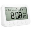 Електронний термогігрометр + годинник Hoco HX44 Indoor White