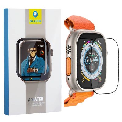 Захисне 2.5D скло Blueo Corning Gorilla Glass для Apple Watch Ultra 1/2/3/4 49mm Чорний