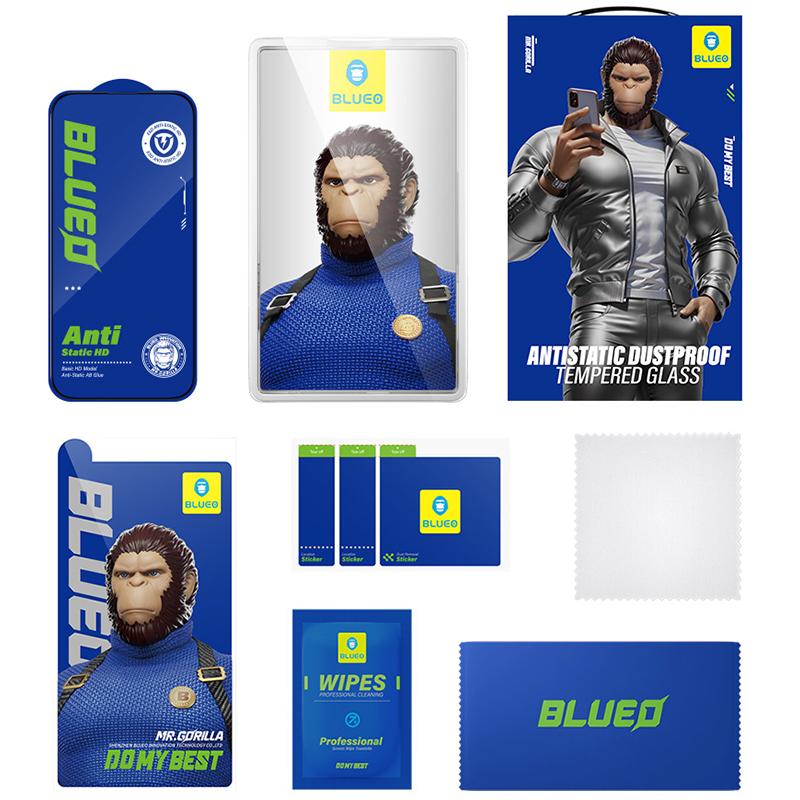 Захисне 2.5D скло Blueo Full Cover HD для Apple iPhone 15 / 16 (6.1") Чорний
