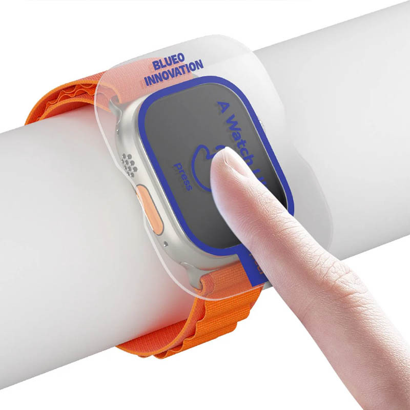Захисне 2.5D скло Blueo Corning Gorilla Glass для Apple Watch Ultra 1/2/3/4 49mm Чорний