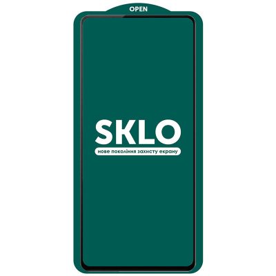Захисне скло SKLO 5D (тех.пак) для Xiaomi Redmi 12 / 13 / Poco M6 Pro 5G / M6 4G Чорний