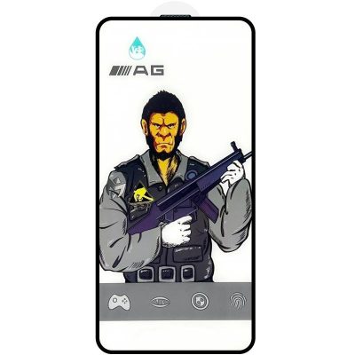 Захисне скло 5D Anti-static Matte (тех.пак) для Apple iPhone 13 / 13 Pro / 14 / 16e / 17e (6.1") Чорний