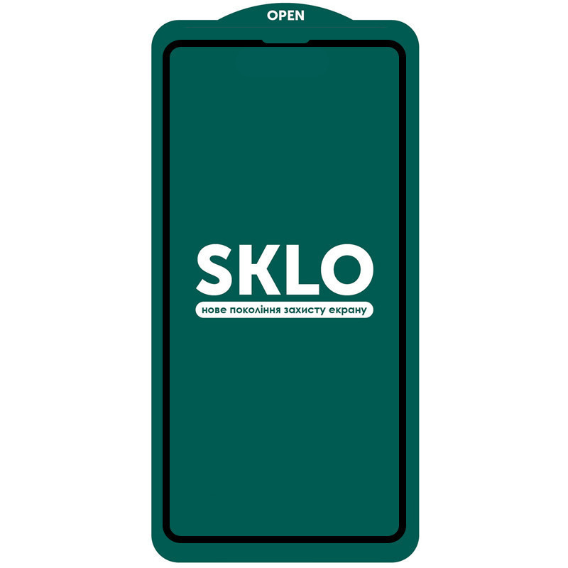 Захисне скло SKLO 5D (тех.пак) для Apple iPhone 15 / 16 (6.1") Чорний