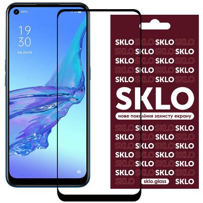 Захисне скло SKLO 3D для Oppo A78 4G Чорний