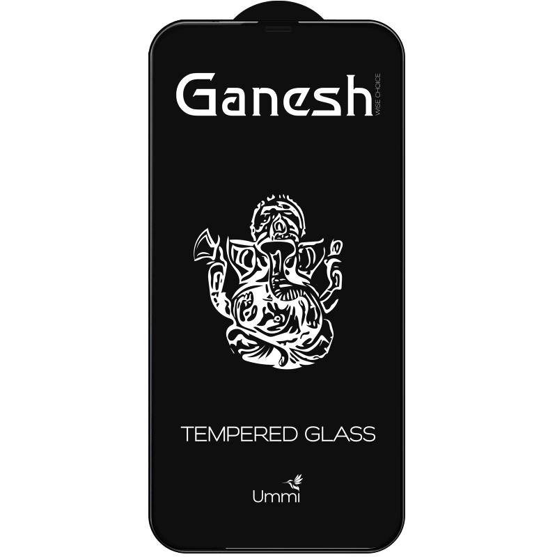 Захисне скло Ganesh (Full Cover) для Apple iPhone 13 / 13 Pro / 14 / 16e / 17e (6.1") Чорний