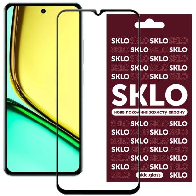Захисне скло SKLO 3D для Realme C67 4G / P4x Чорний