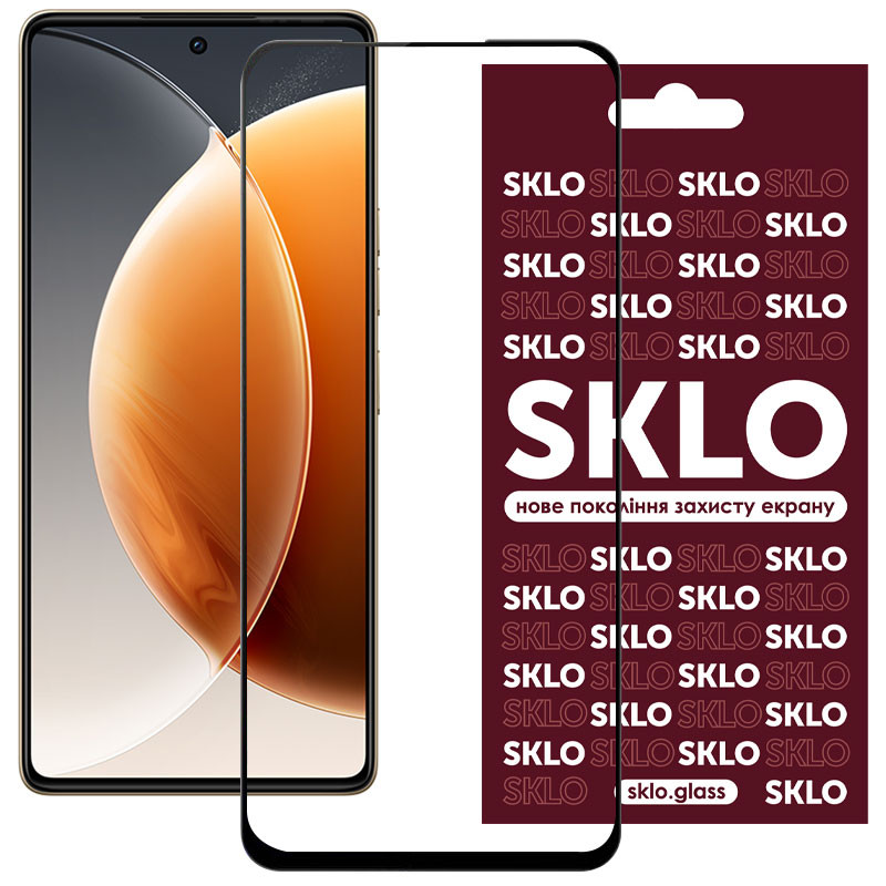 Захисне скло SKLO 3D для TECNO Camon 30 (CL6) Чорний