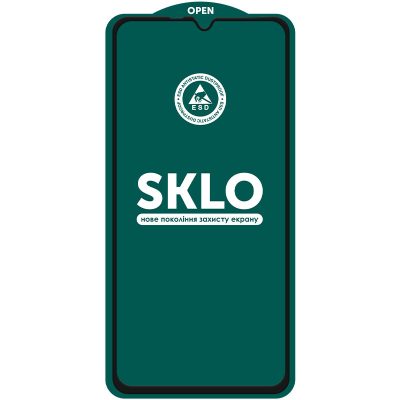 Захисне скло SKLO 5D (тех.пак) для Xiaomi Redmi 14C / 17C / A4 / A5 / Poco C75 / C71 / M7 5G Чорний