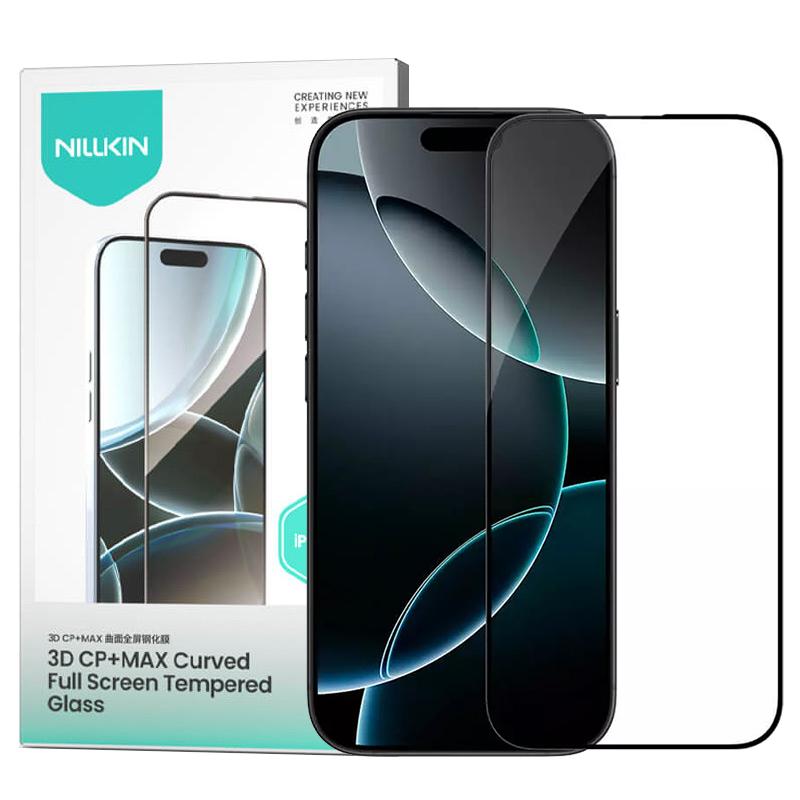 Захисне скло Nillkin (CP + max 3D) (full glue) для Apple iPhone 16 Pro Max (6.9″) Чорний