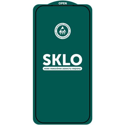 Захисне скло SKLO 5D (тех.пак) для Apple iPhone 17 Pro / 18 Pro (6.3") Чорний