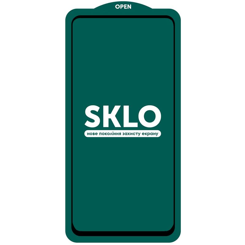 Захисне скло SKLO 5D (тех.пак) для Samsung Galaxy A07 / A07s / A06 / A08 Чорний