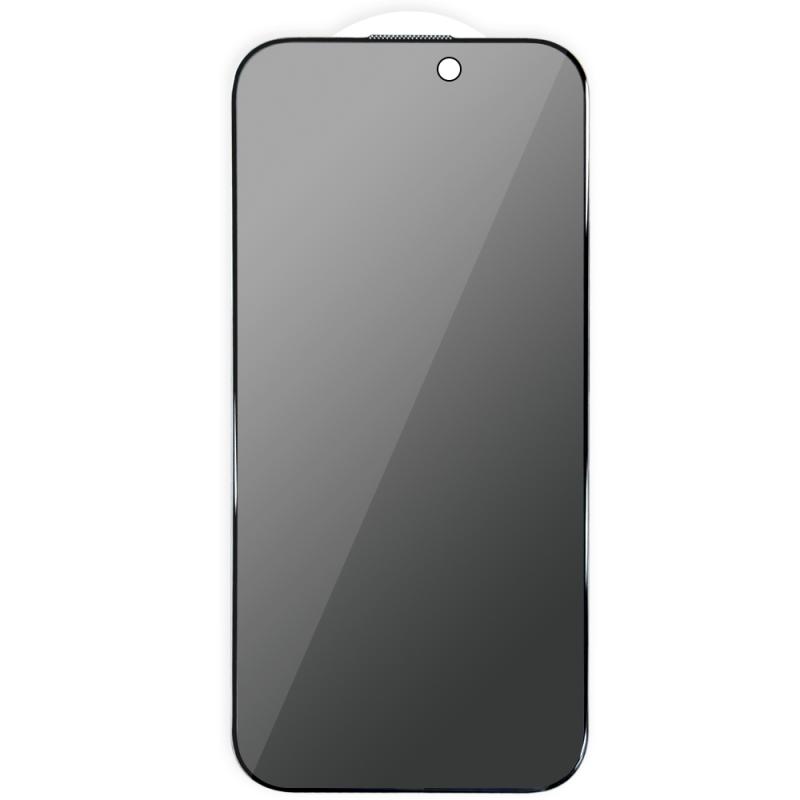 Захисне скло Privacy 5D (тех.пак) для Apple iPhone 17 / 16 Pro (6.3") Чорний