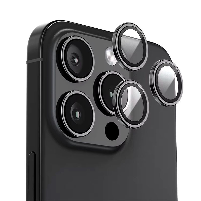 Захисне скло BlueO Metal на камеру для Apple iPhone 16 Pro / 16 Pro Max / 15 Pro / 15 Pro Max