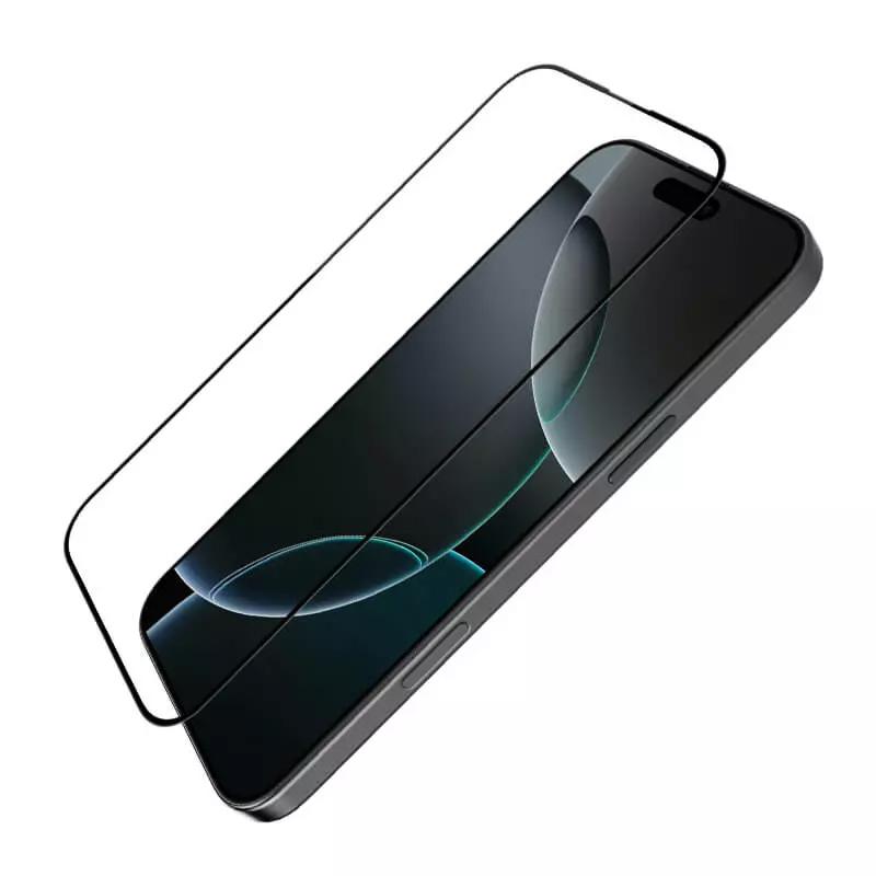 Захисне скло Nillkin (CP + max 3D) (full glue) для Apple iPhone 16 Pro Max (6.9″) Чорний