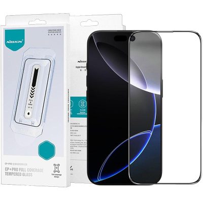 Захисне скло Nillkin (CP + PRO) для Apple iPhone 16 Plus (6.7″) ( + аплікатор) Чорний