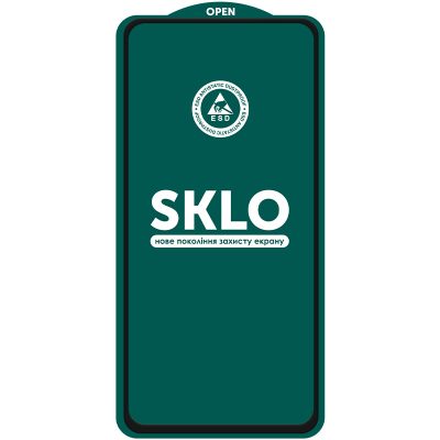 Захисне скло SKLO 5D (тех.пак) для Samsung A36 / A37 / A27 / A56 / A57 / S24 FE / S25 FE / S26 FE Чорний